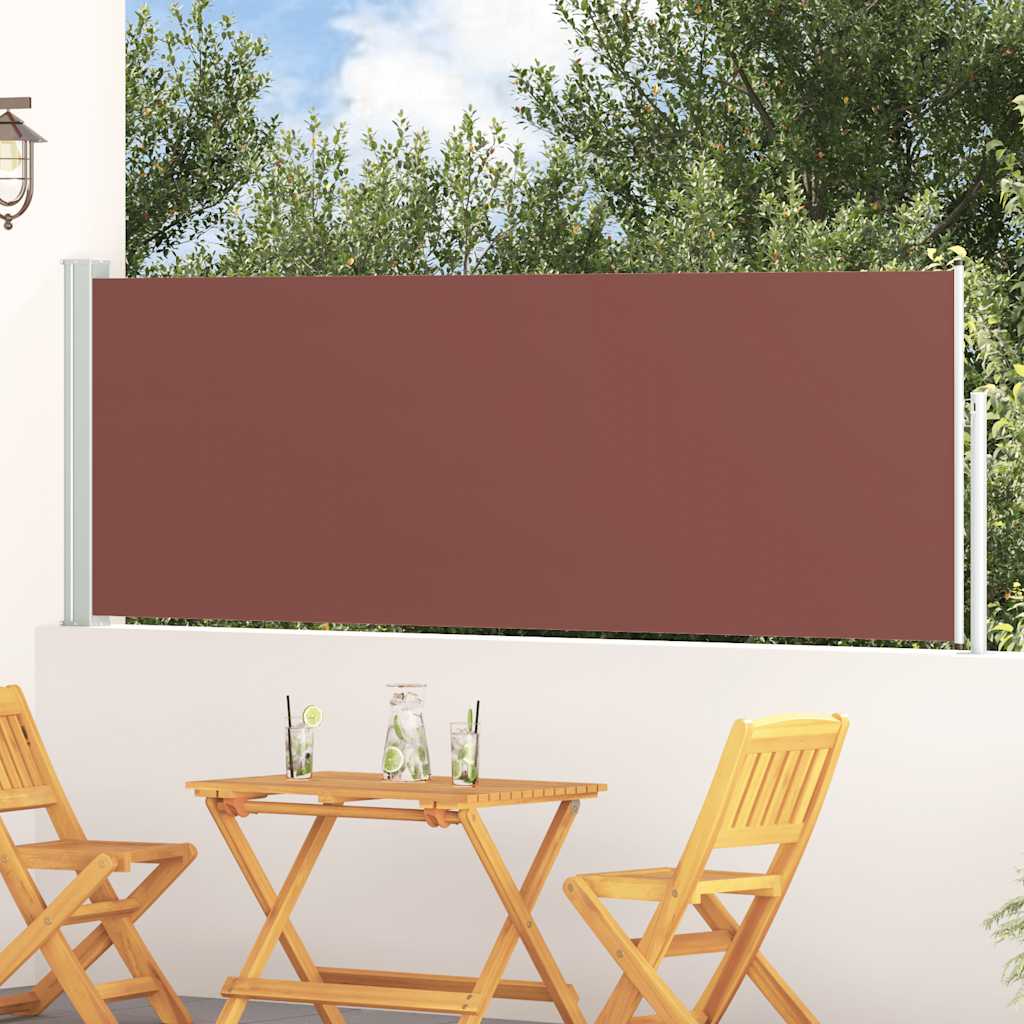 Ausziehbare Seitenmarkise 100x300 cm Braun