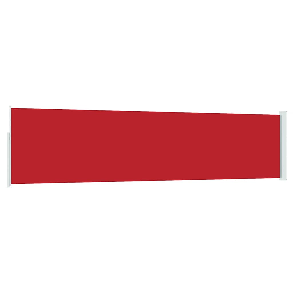 Ausziehbare Seitenmarkise 120×500 cm Rot