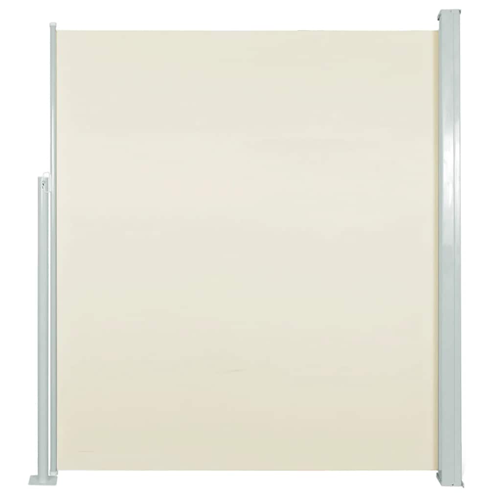 Ausziehbare Seitenmarkise 140×500 cm Creme