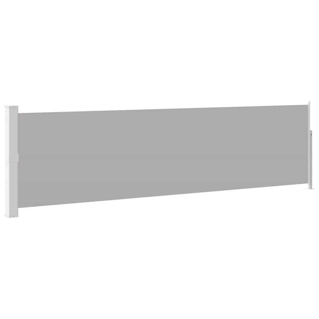 Ausziehbare Seitenmarkise 140×500 cm Grau
