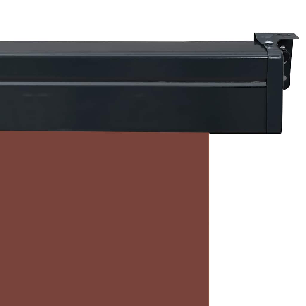 Balkon-Seitenmarkise 85x250 cm Braun