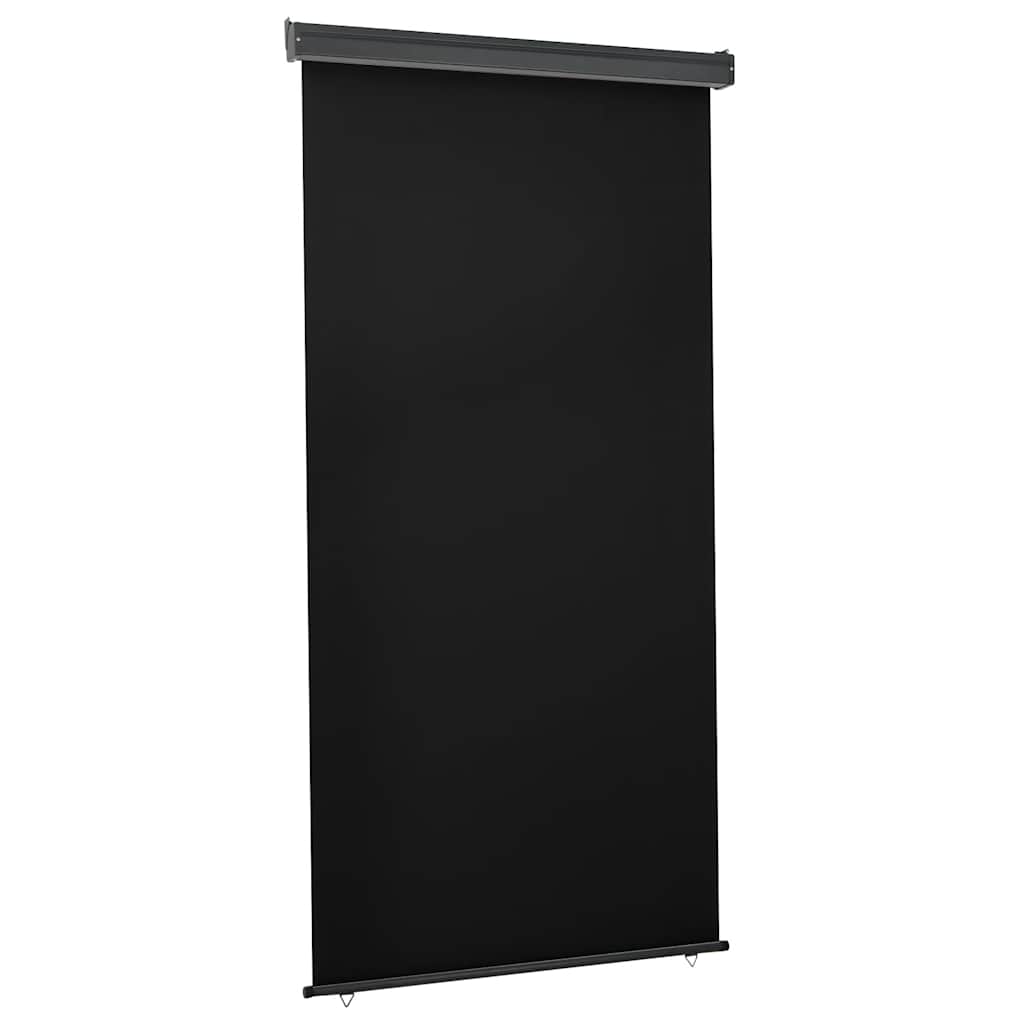 Balkon-Seitenmarkise 125x250 cm Schwarz