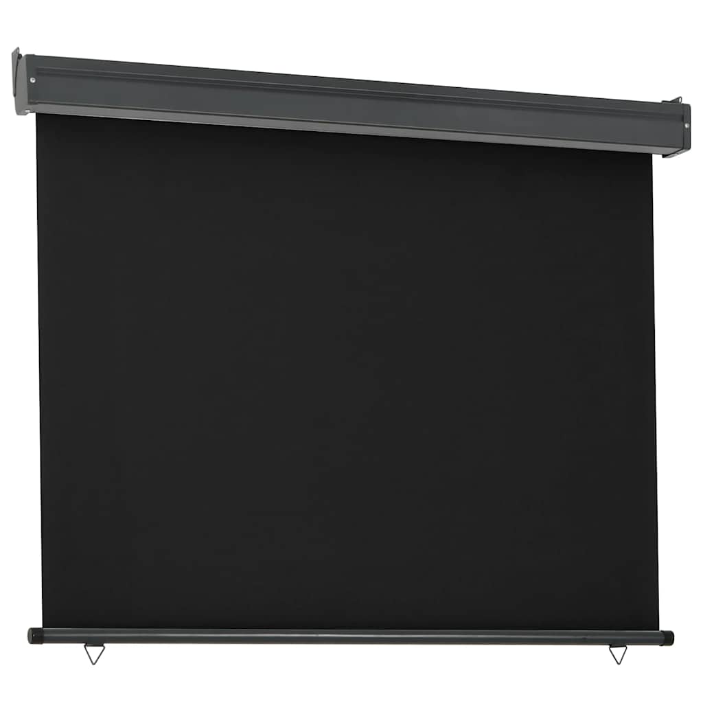 Balkon-Seitenmarkise 125x250 cm Schwarz