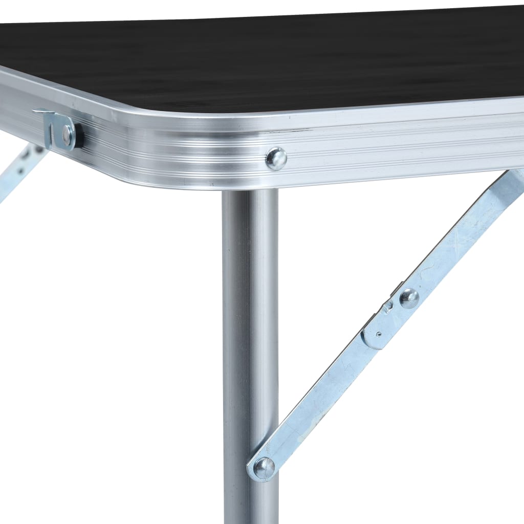 Campingtisch Klappbar Grau Aluminium 120x60 cm