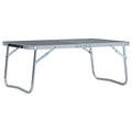 Klappbarer Campingtisch Grau Aluminium 60 x 40 cm
