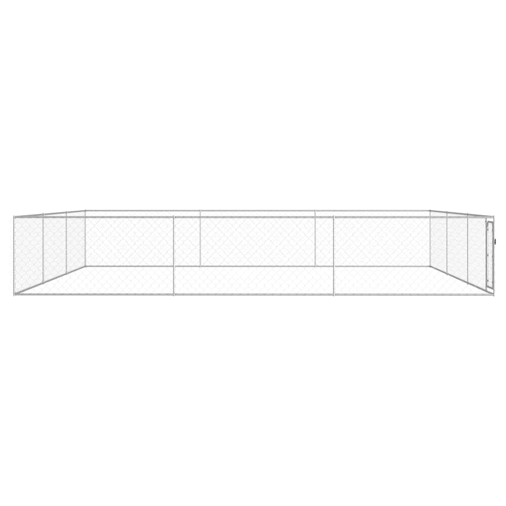 Outdoor-Hundezwinger Verzinkter Stahl 6 x 6 x 1 m