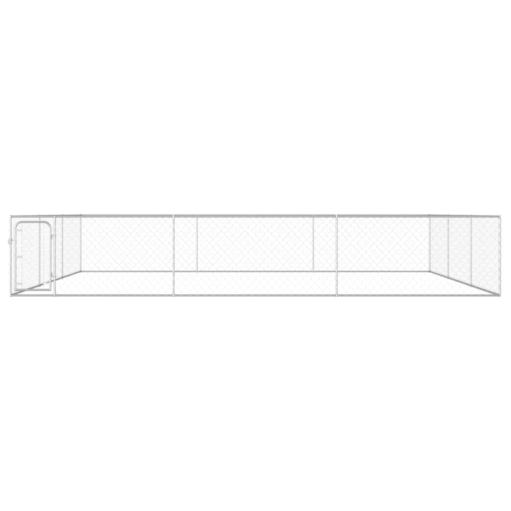 Outdoor-Hundezwinger Verzinkter Stahl 6 x 6 x 1 m
