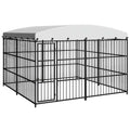 Outdoor-Hundezwinger mit Überdachung 300x300x210 cm