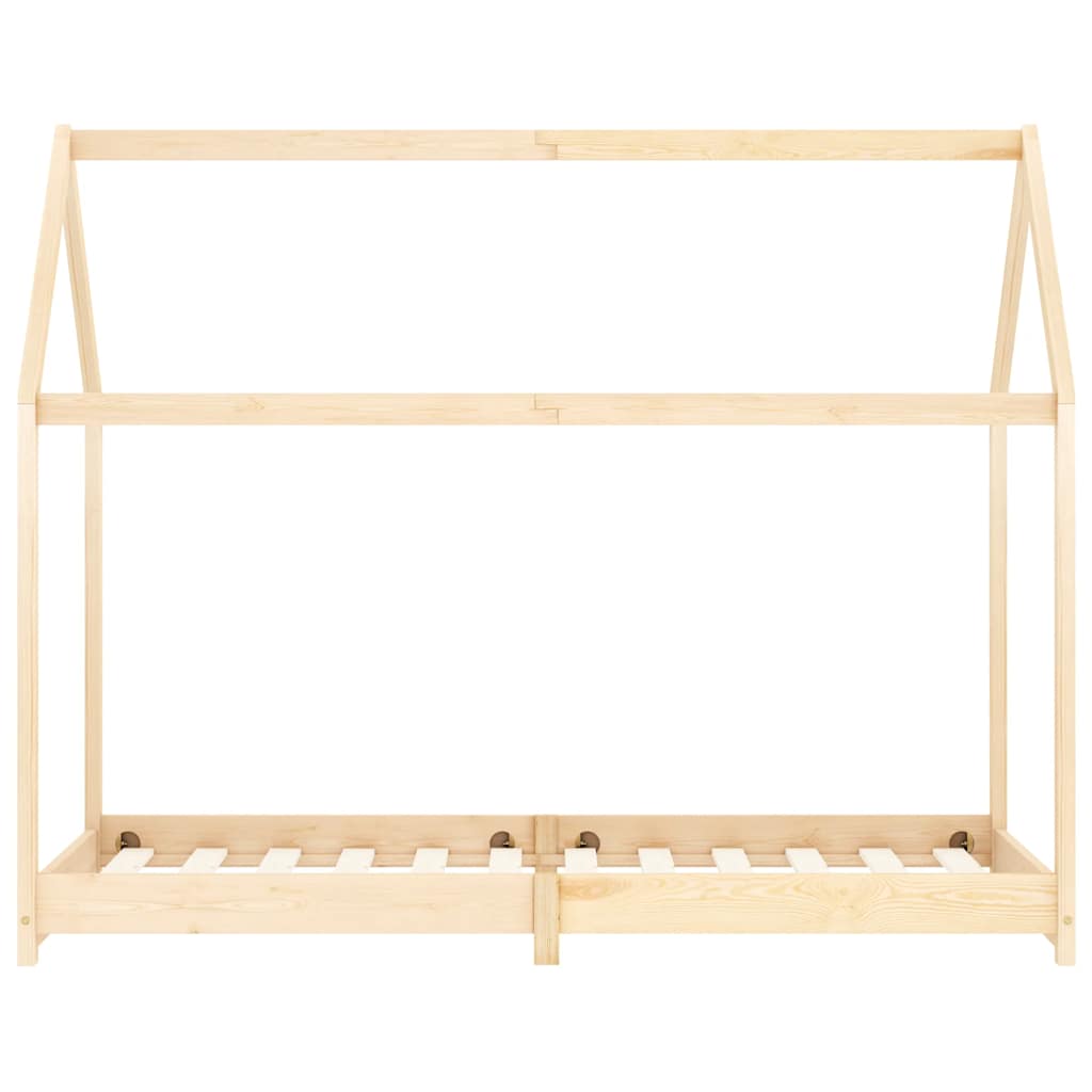 Kinder-Bettgestell Massivholz Kiefer 90 x 200 cm