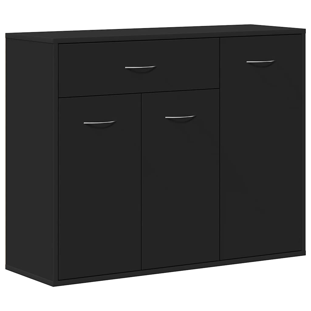 Sideboard Schwarz 88x30x70 cm Holzwerkstoff