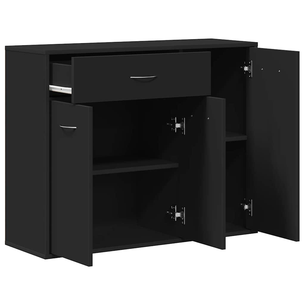 Sideboard Schwarz 88x30x70 cm Holzwerkstoff