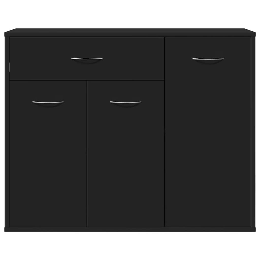 Sideboard Schwarz 88x30x70 cm Holzwerkstoff
