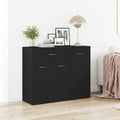 Sideboard Schwarz 88x30x70 cm Holzwerkstoff