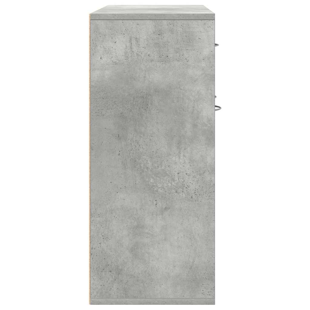 Sideboard Betongrau 88x30x70 cm Holzwerkstoff