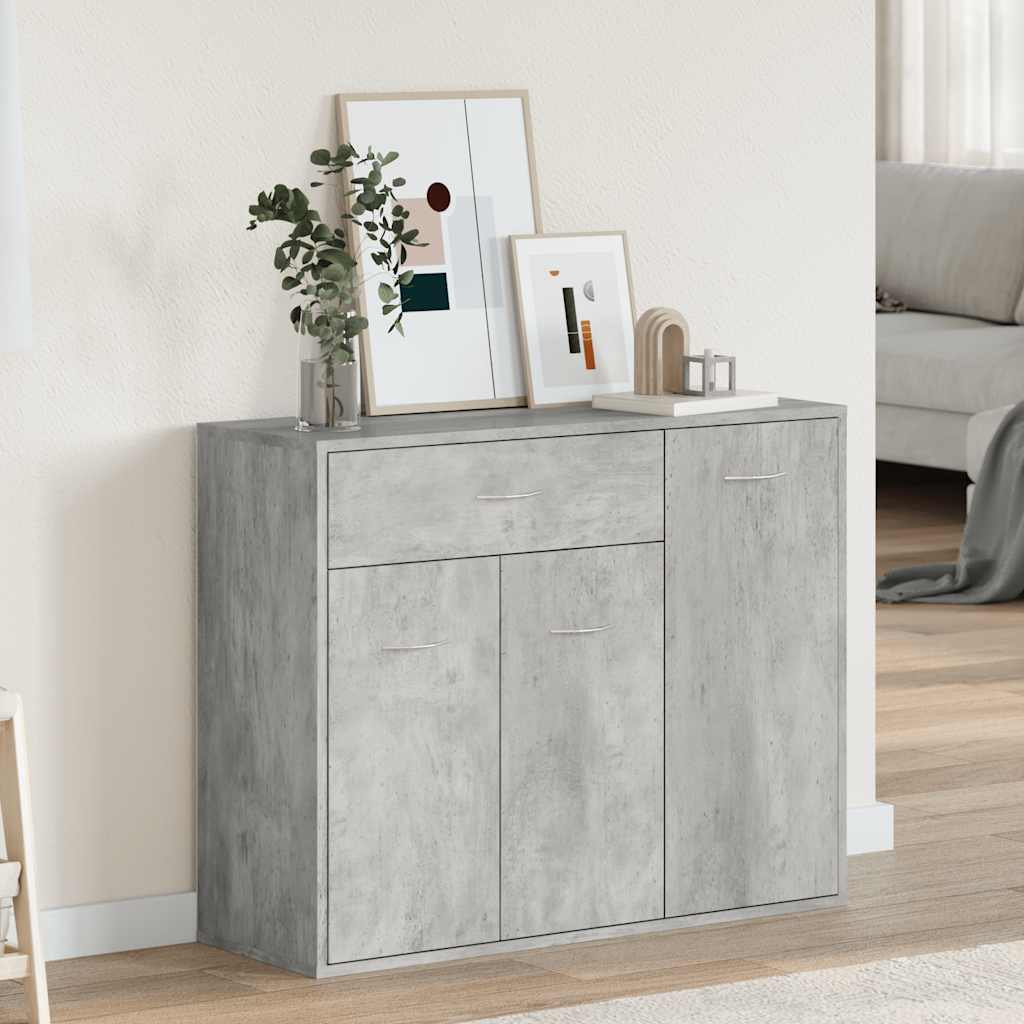 Sideboard Betongrau 88x30x70 cm Holzwerkstoff