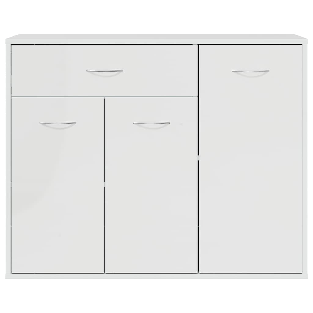Sideboard Hochglanz-Weiß 88x30x70 cm Holzwerkstoff