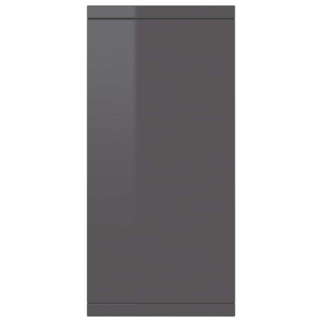 Sideboard Hochglanz-Grau 88x30x65 cm Holzwerkstoff