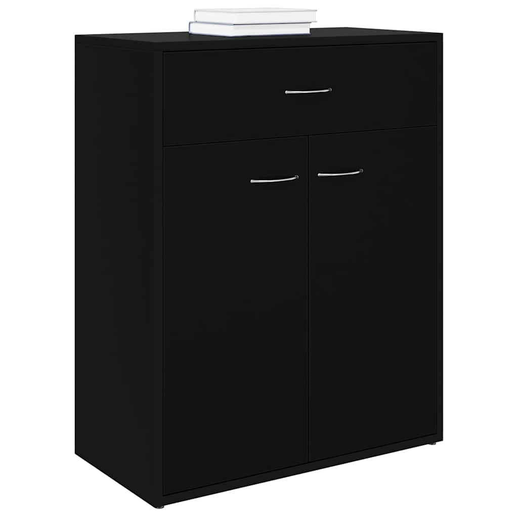 Sideboard Schwarz 60x30x75 cm Holzwerkstoff