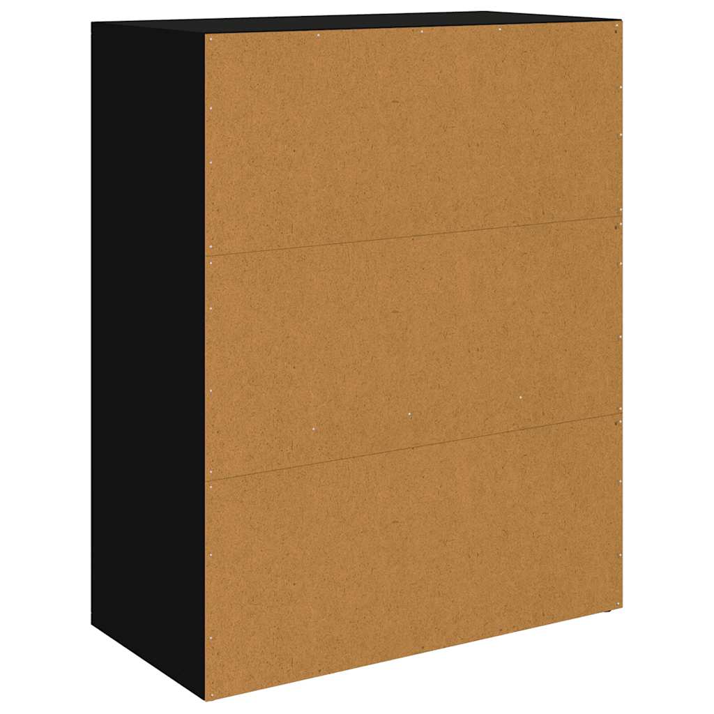 Sideboard Schwarz 60x30x75 cm Holzwerkstoff