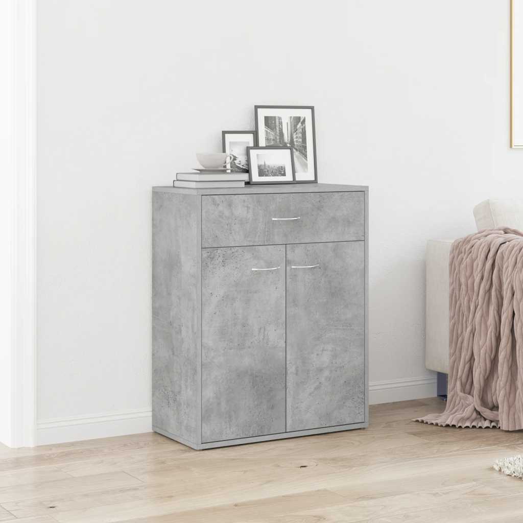 Sideboard Betongrau 60x30x75 cm Holzwerkstoff