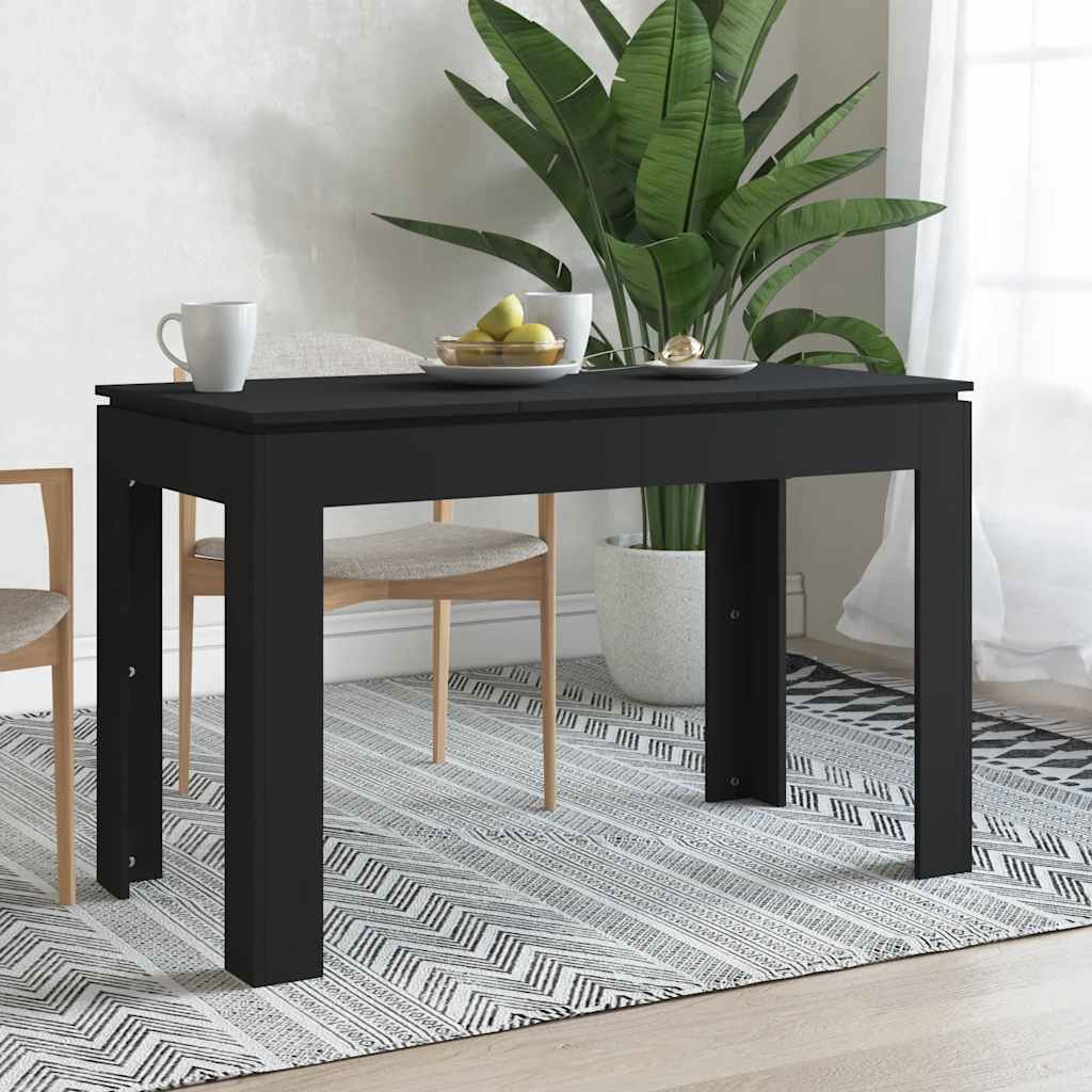 Esstisch Schwarz 120x60x76 cm Holzwerkstoff