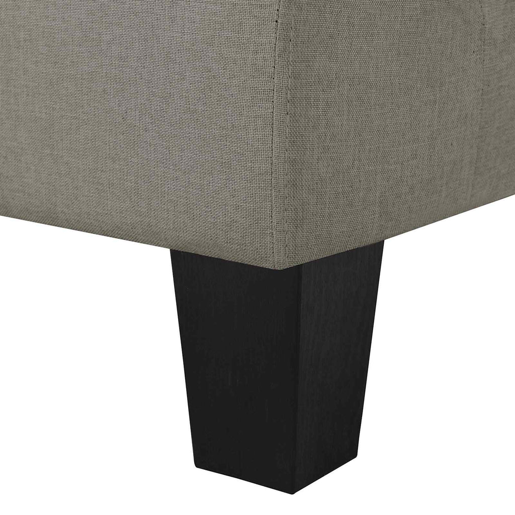 Sofa Taupe 2-Sitzer Stoff
