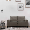 Sofa Taupe 2-Sitzer Stoff
