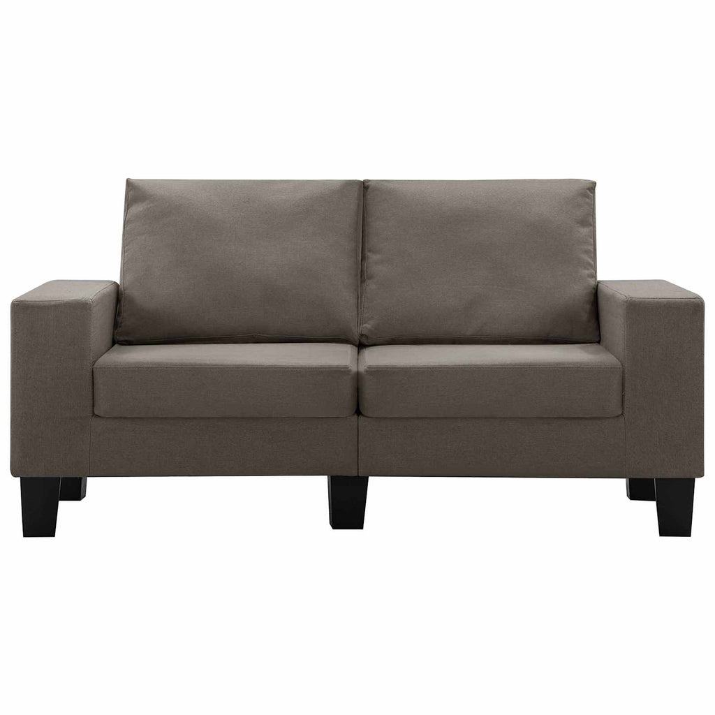 Sofa Taupe 2-Sitzer Stoff