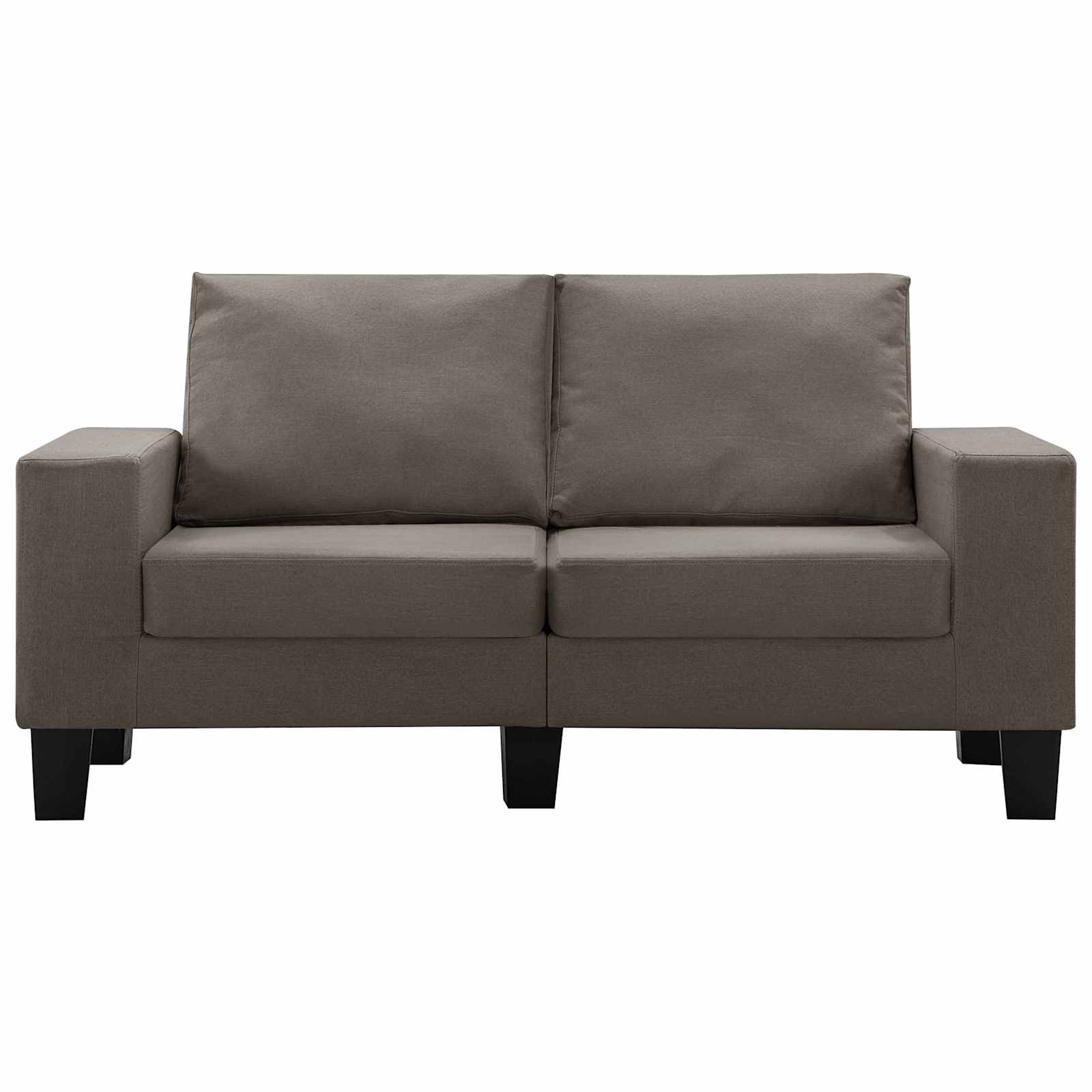 Sofa Taupe 2-Sitzer Stoff