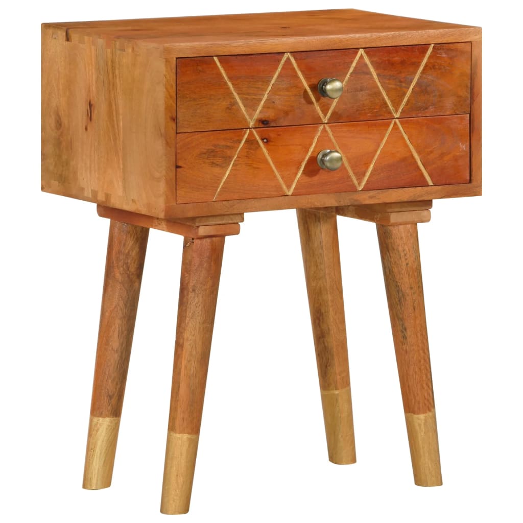 Nachttisch 43×30×58 cm Massivholz Mango