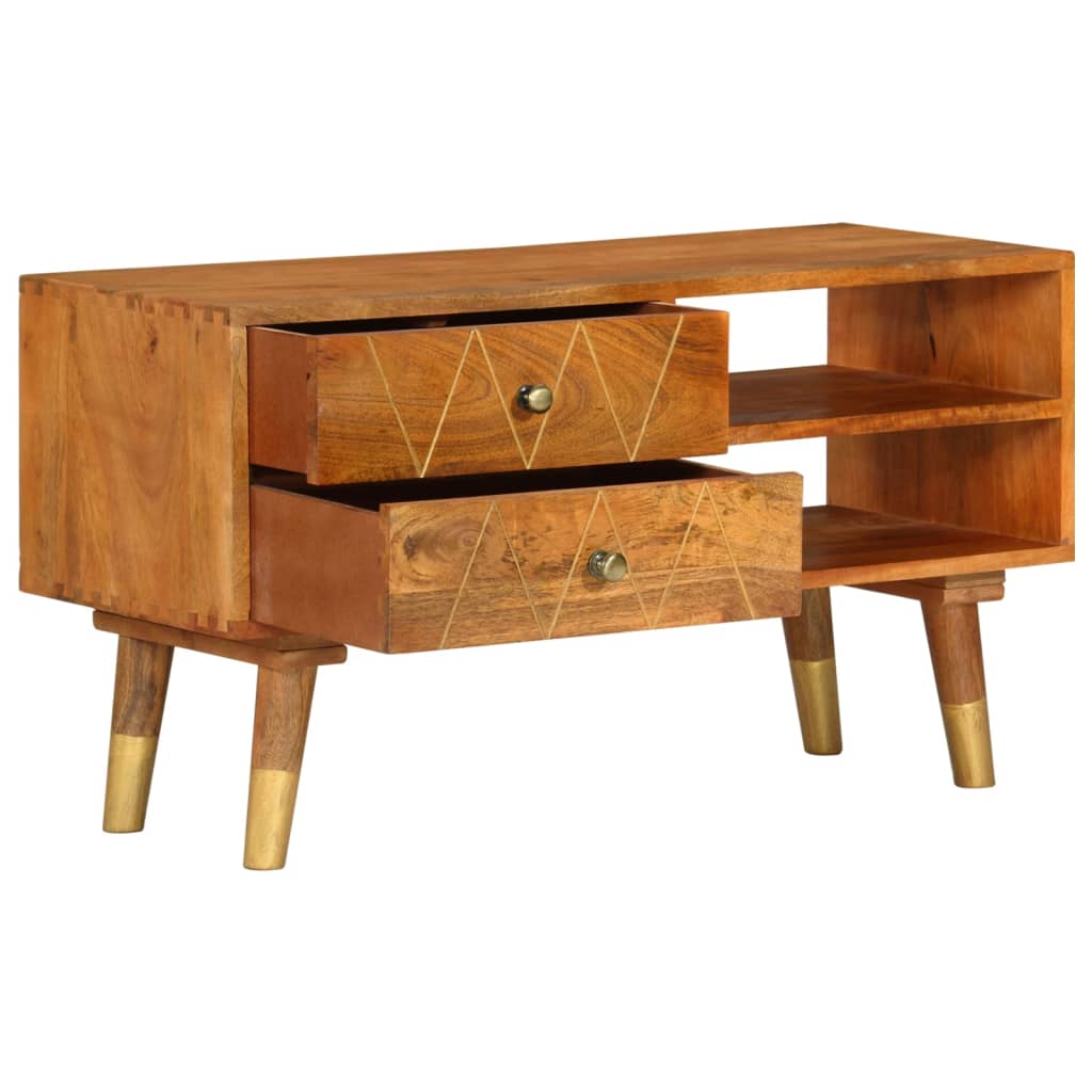 TV-Schrank 85 x 35 x 47 cm Mango-Massivholz