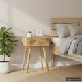 Nachttisch 43x30x58 cm Massivholz Mango
