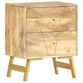 Nachttisch 40 x 30 x 50 cm Mangoholz Massiv