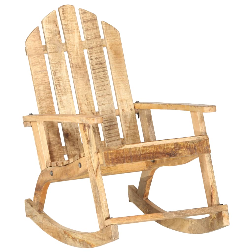 Garten-Schaukelstuhl Massivholz Mango