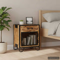 Nachttisch 43×30×51 cm Raues Mango-Massivholz