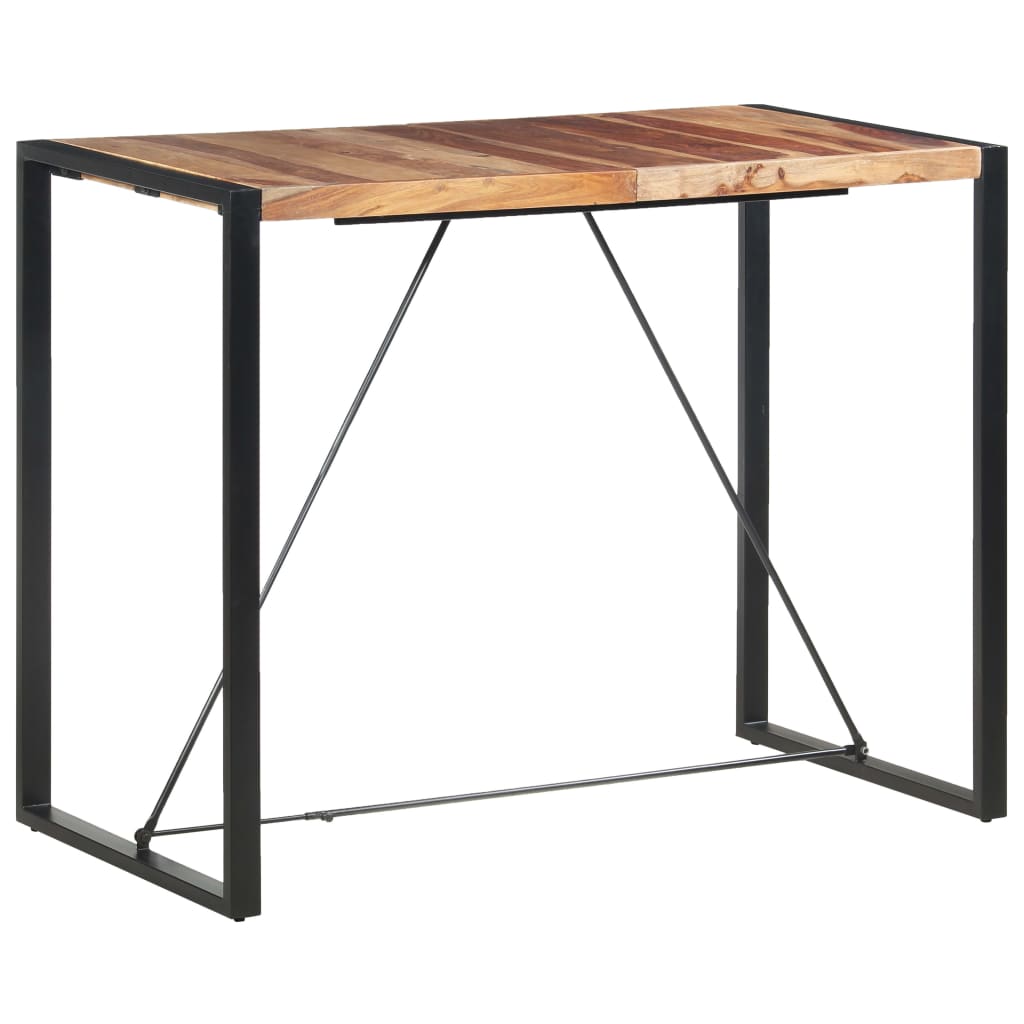 Bartisch 140 x 70 x 110 cm Massivholz Akazie
