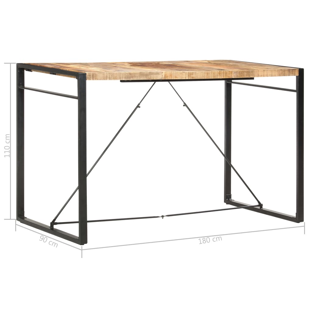 Bartisch 180 x 90 x 110 cm Massivholz Mango