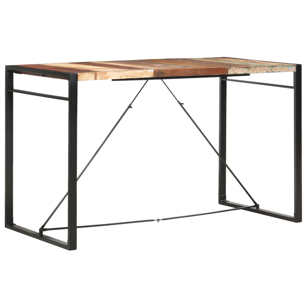 Bartisch 180 x 90 x 110 cm Recyceltes Massivholz