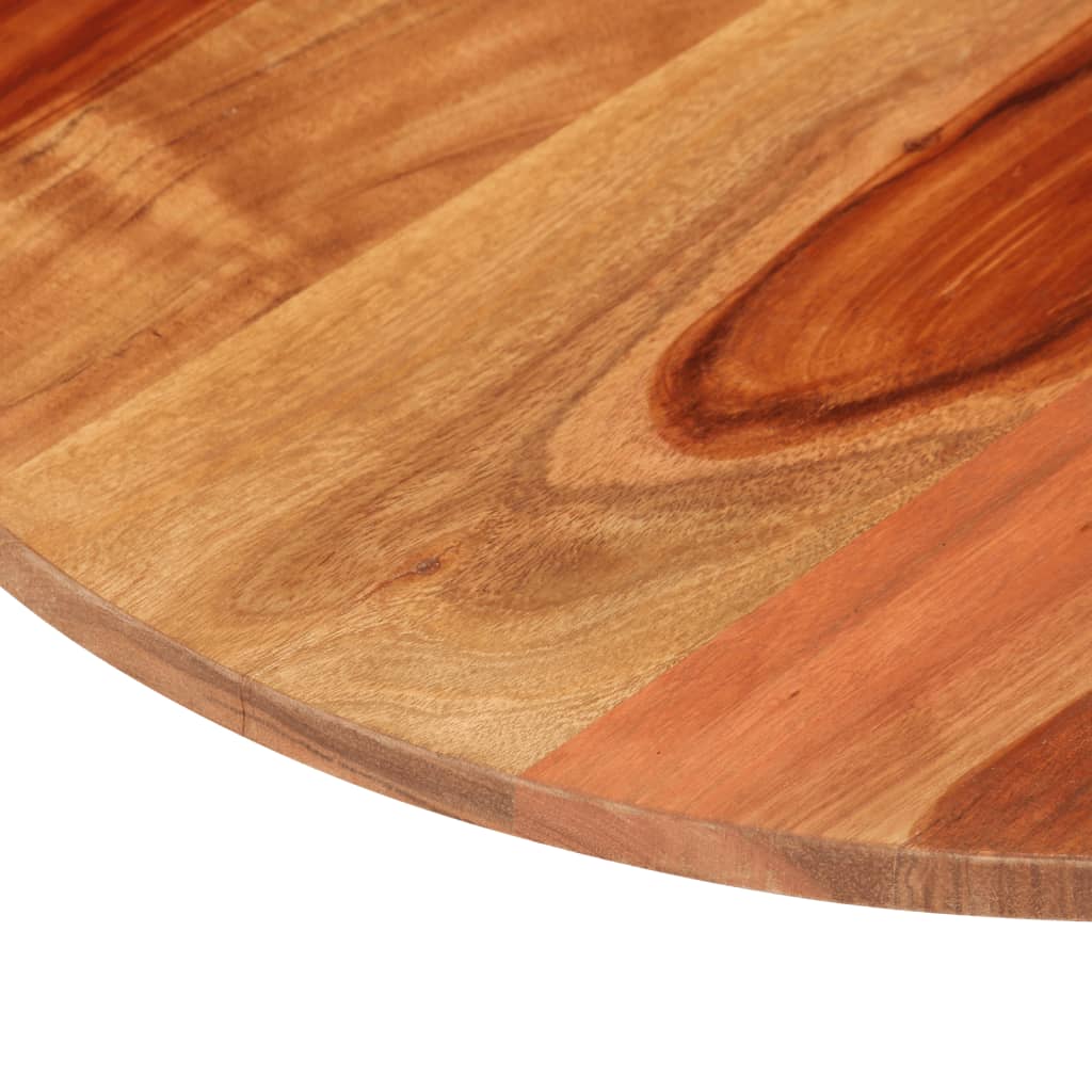 Tischplatte Massivholz Akazie Rund 15-16 mm 60 cm