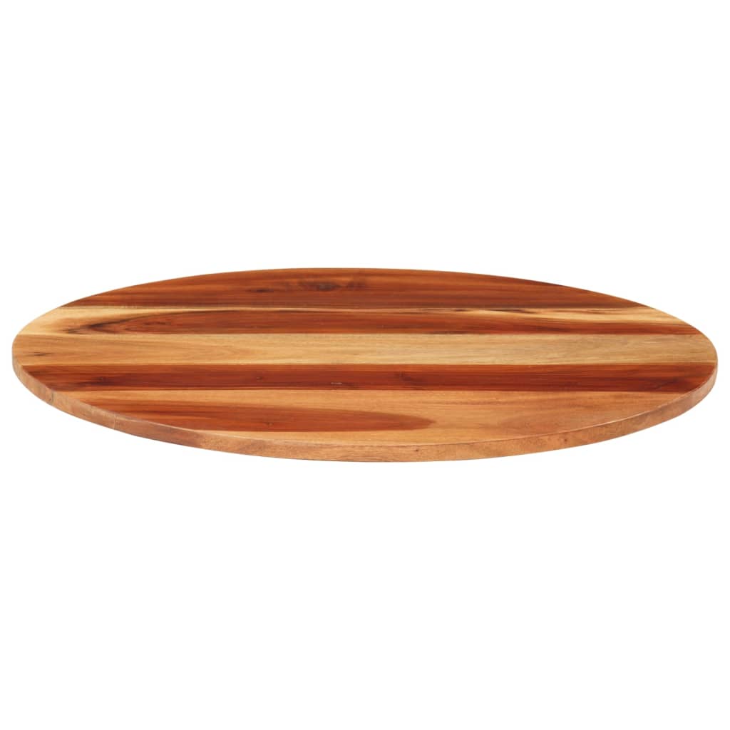 Tischplatte Massivholz Akazie Rund 15-16 mm 60 cm