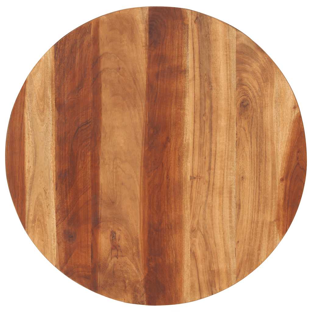 Tischplatte Massivholz Akazie Rund 15-16 mm 70 cm