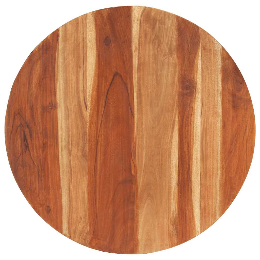 Tischplatte Massivholz Akazie Rund 15-16 mm 80 cm