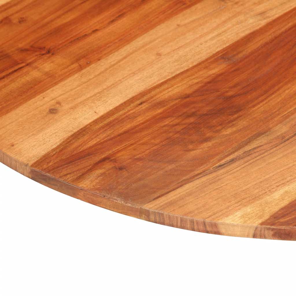Tischplatte Massivholz Akazie Rund 15-16 mm 80 cm