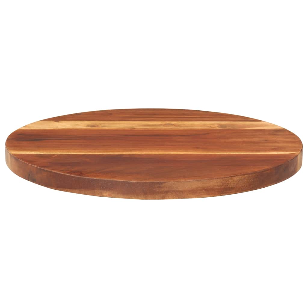 Tischplatte Massivholz Akazie Rund 25-27 mm 40 cm