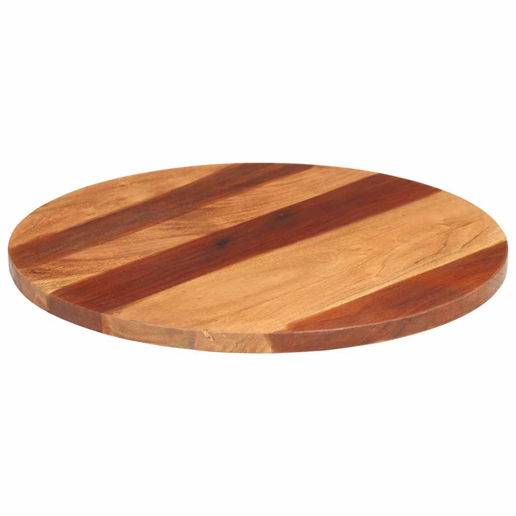 Tischplatte Massivholz Akazie Rund 25-27 mm 60 cm