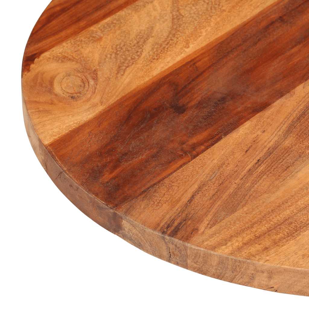 Tischplatte Massivholz Akazie Rund 25-27 mm 60 cm