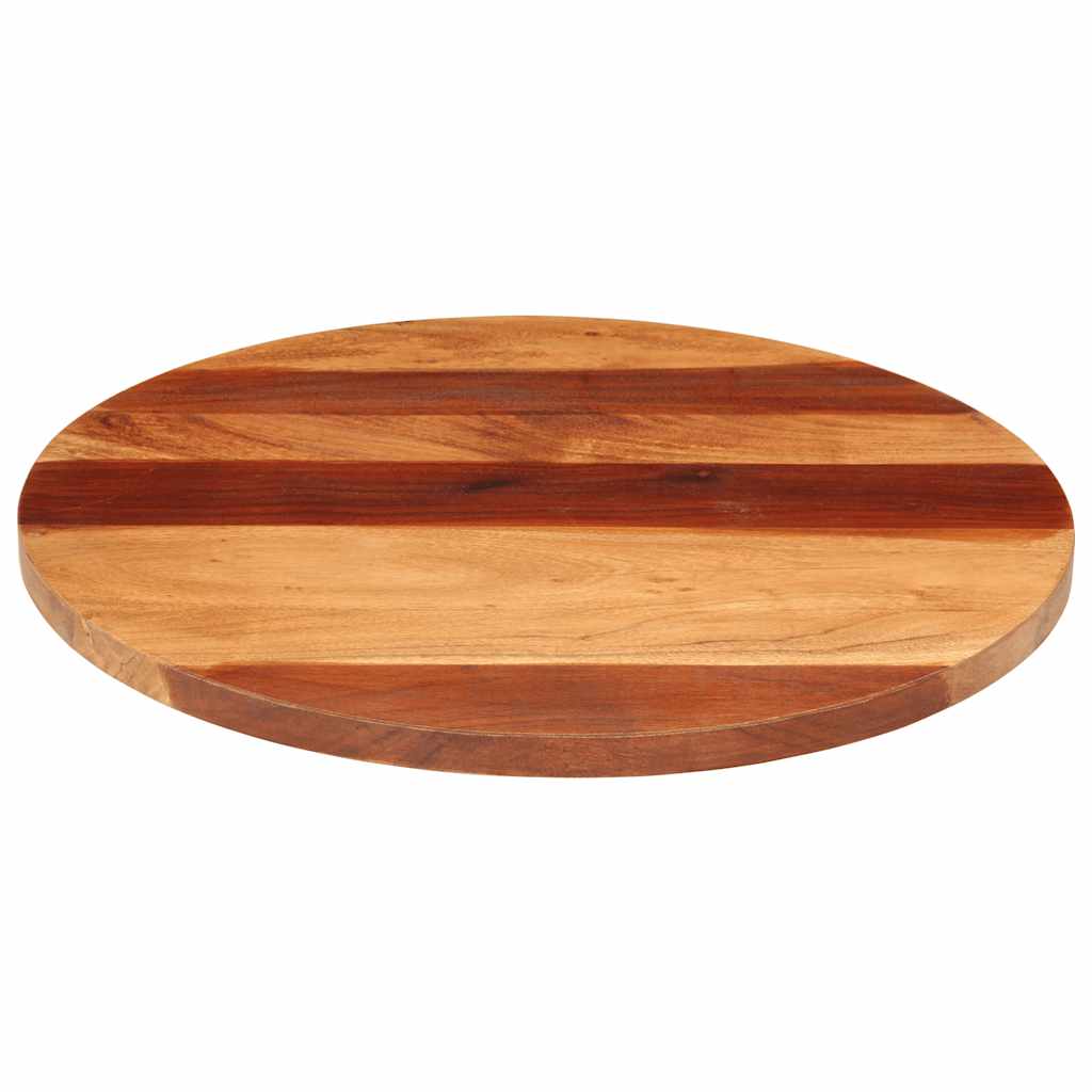Tischplatte Massivholz Akazie Rund 25-27 mm 60 cm