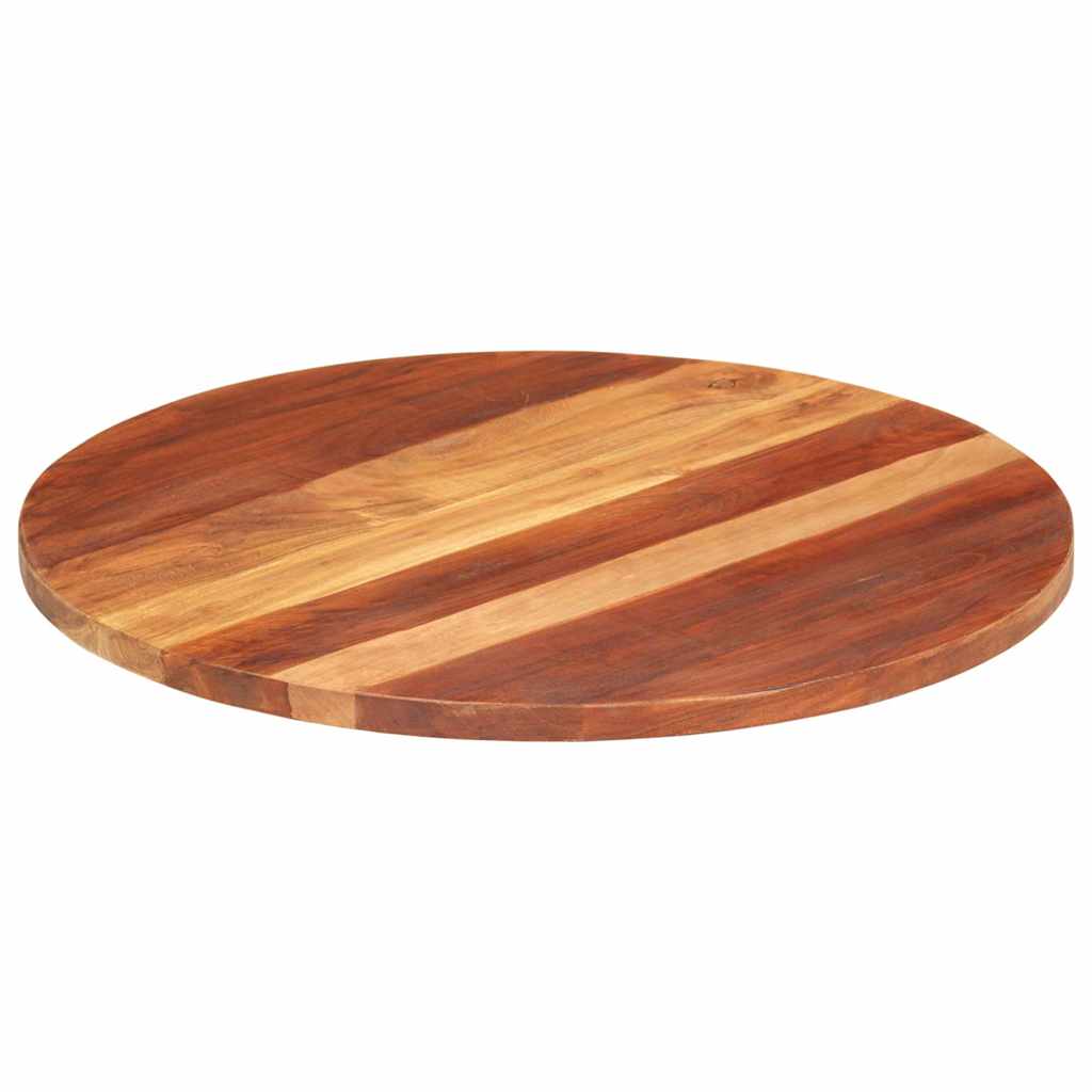 Tischplatte Massivholz Akazie Rund 25-27 mm 70 cm