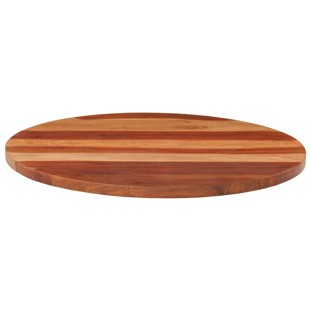 Tischplatte Massivholz Akazie Rund 25-27 mm 70 cm