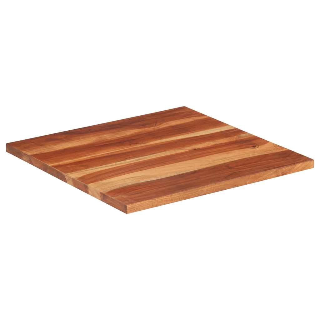 Tischplatte Massivholz Akazie 25-27 mm 60x60 cm